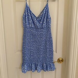 Fashion Nova Blue Floral Mini Dress